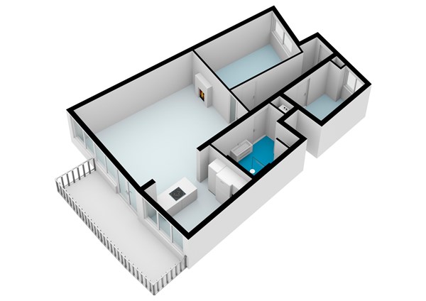 Plattegrond - Venetiëhof 135, 1019 NC Amsterdam - Venetiëhof 135, Amsterdam - Appartement - 3D - 2.jpg